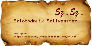 Szlobodnyik Szilveszter névjegykártya